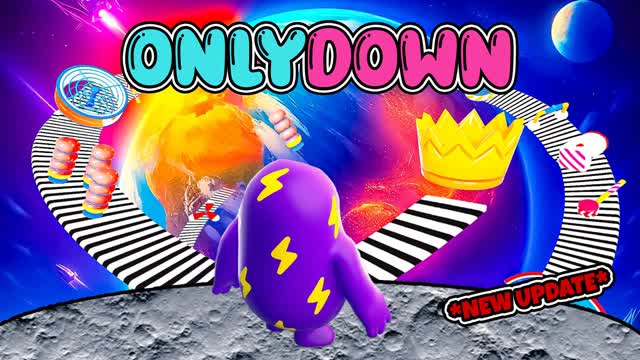 ONLY DOWN FALL GUYS! ⬇️👇