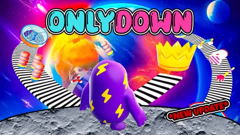 ONLY DOWN FALL GUYS! ⬇️👇