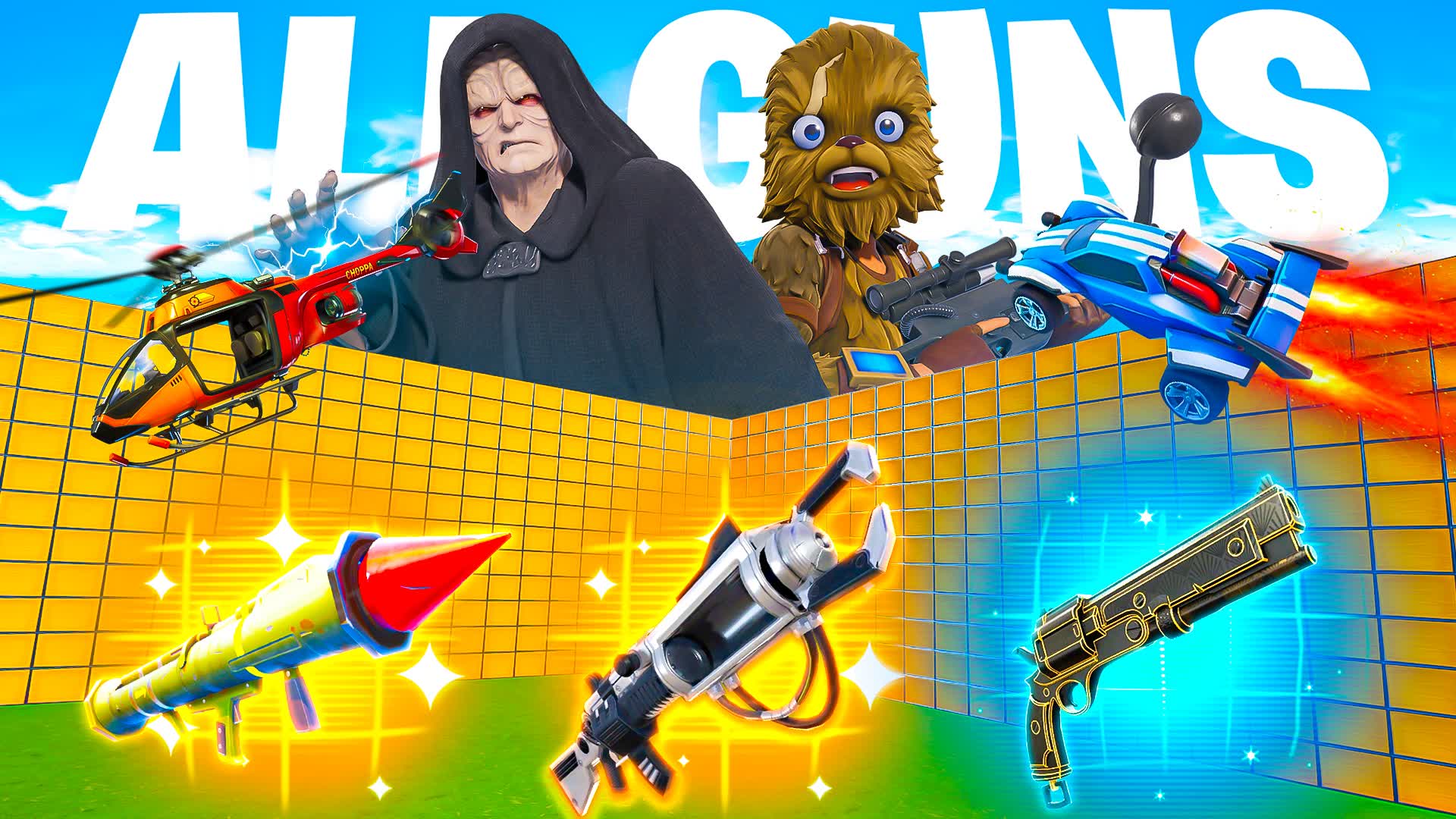 ALL WEAPONS & VEHICLES 1V1