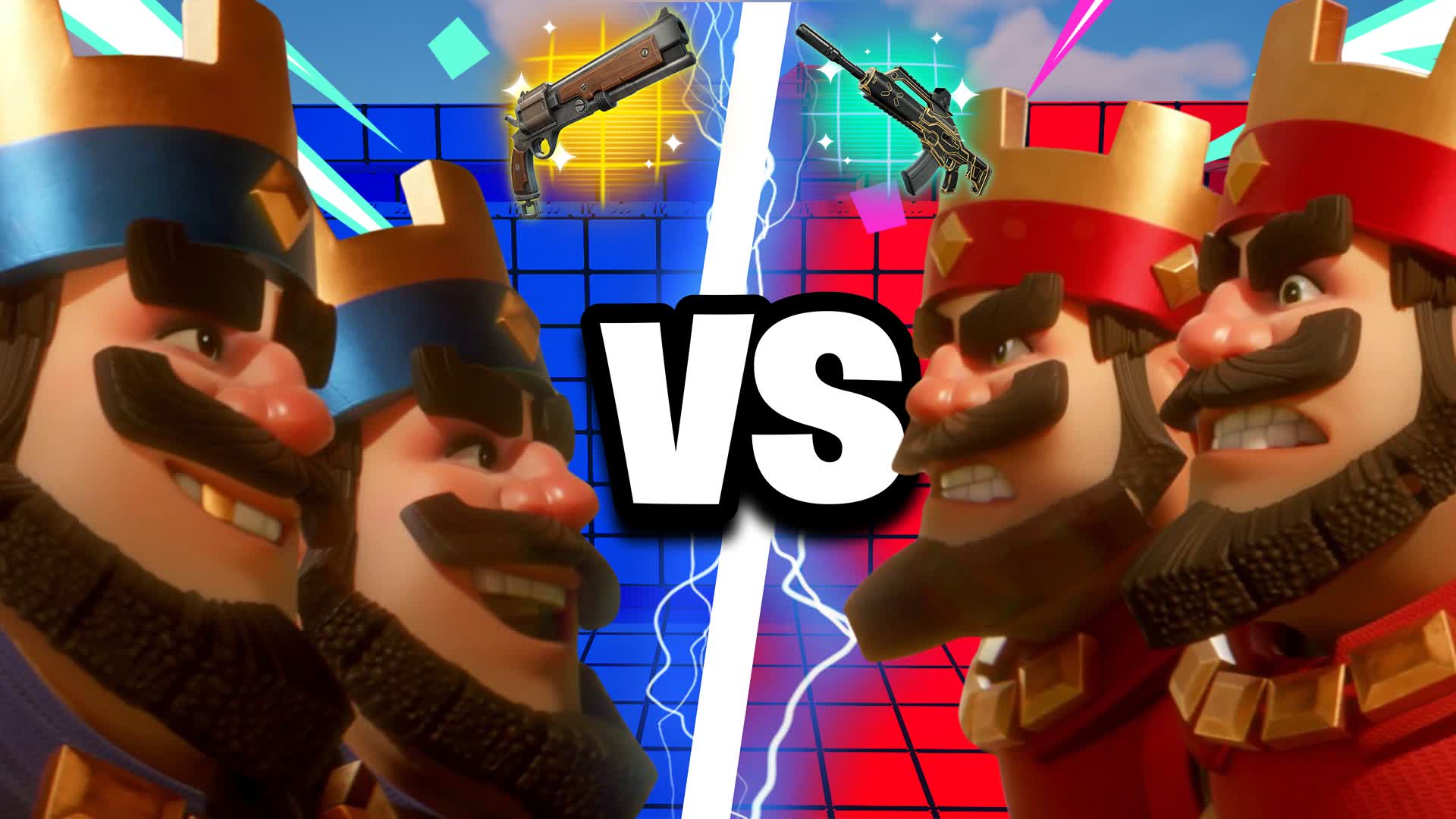 KIng Clash Red VS Blue 🔴🔵🔫