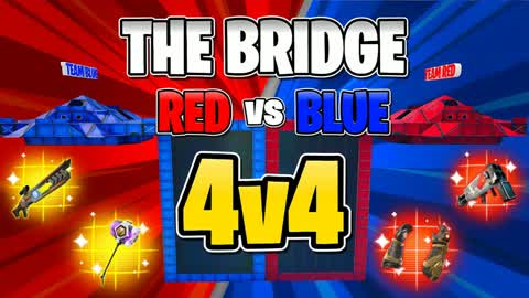 THE BRIDGE RVB Red vs Blue 🔴🔵 4v4