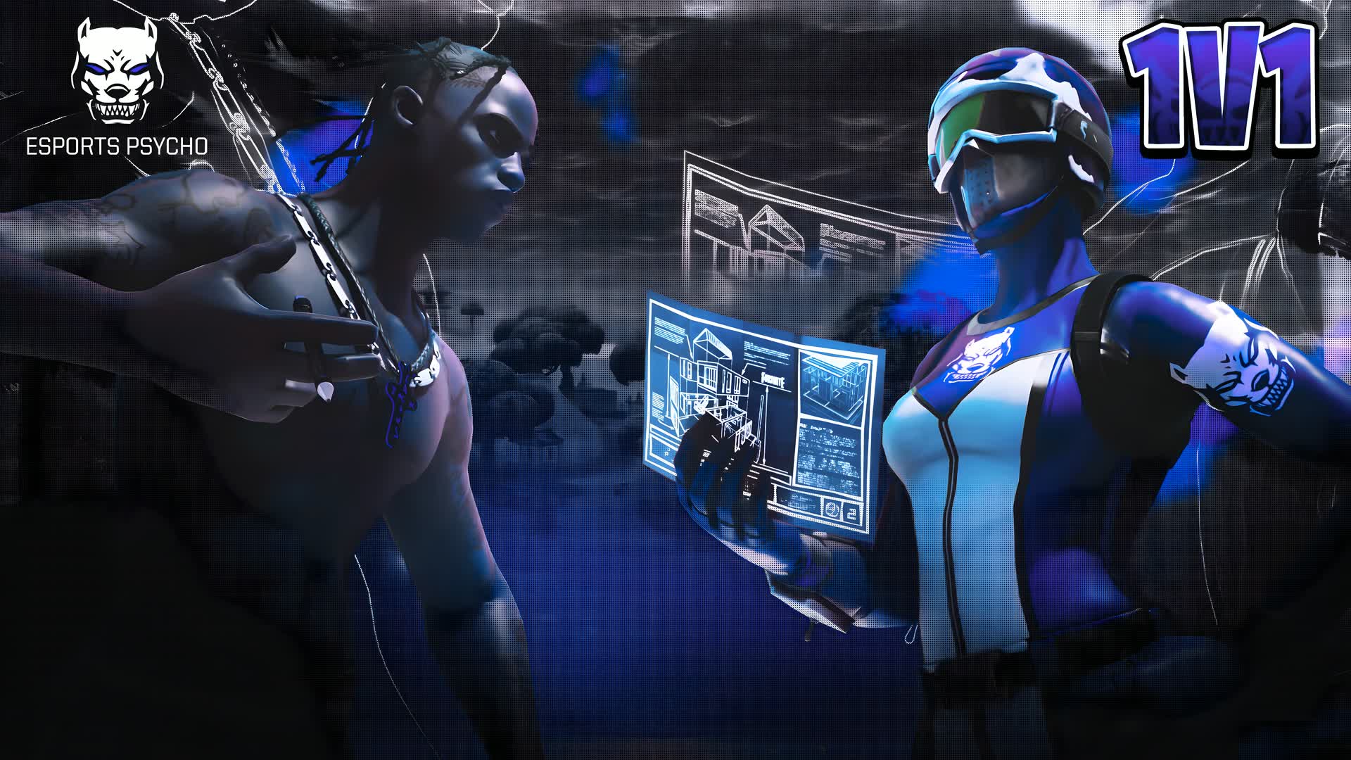 ESPORTS PSYCHO 1対1 建築バトル [汗だく]