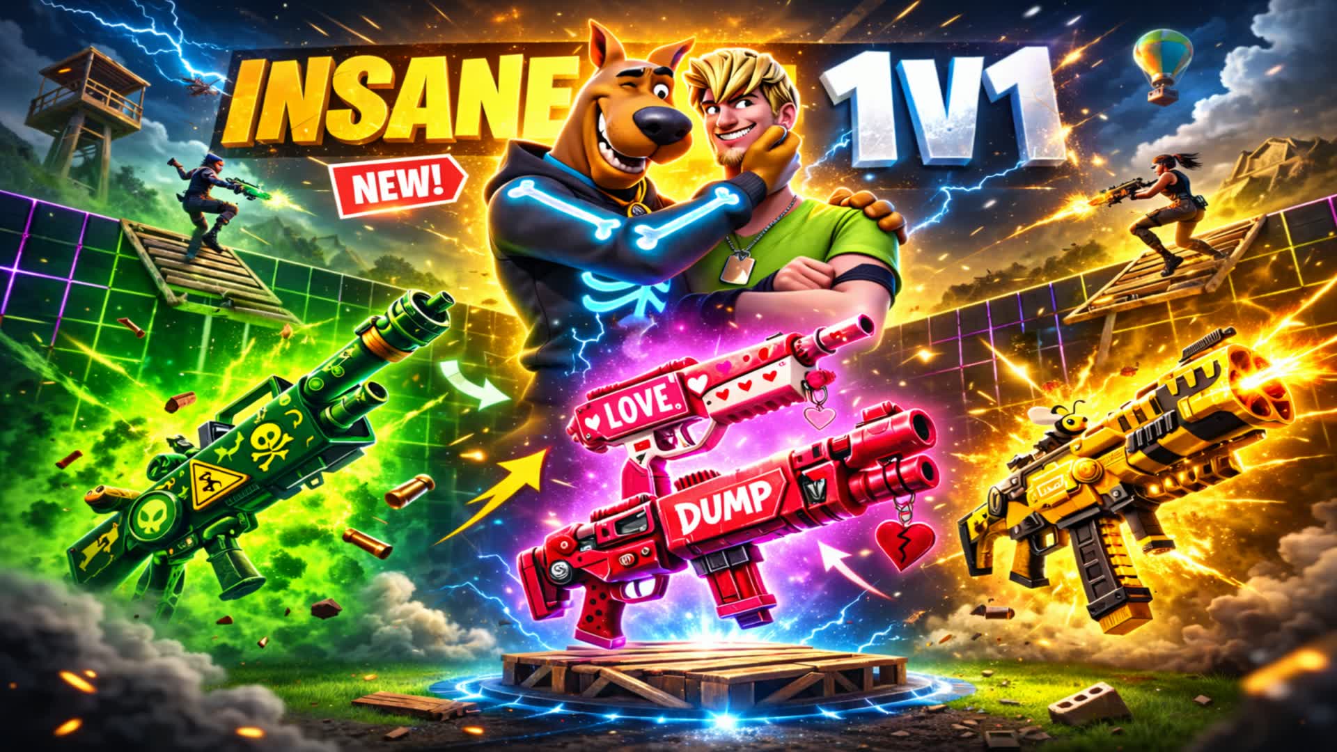 1VS1 EVERY GUN INSANE