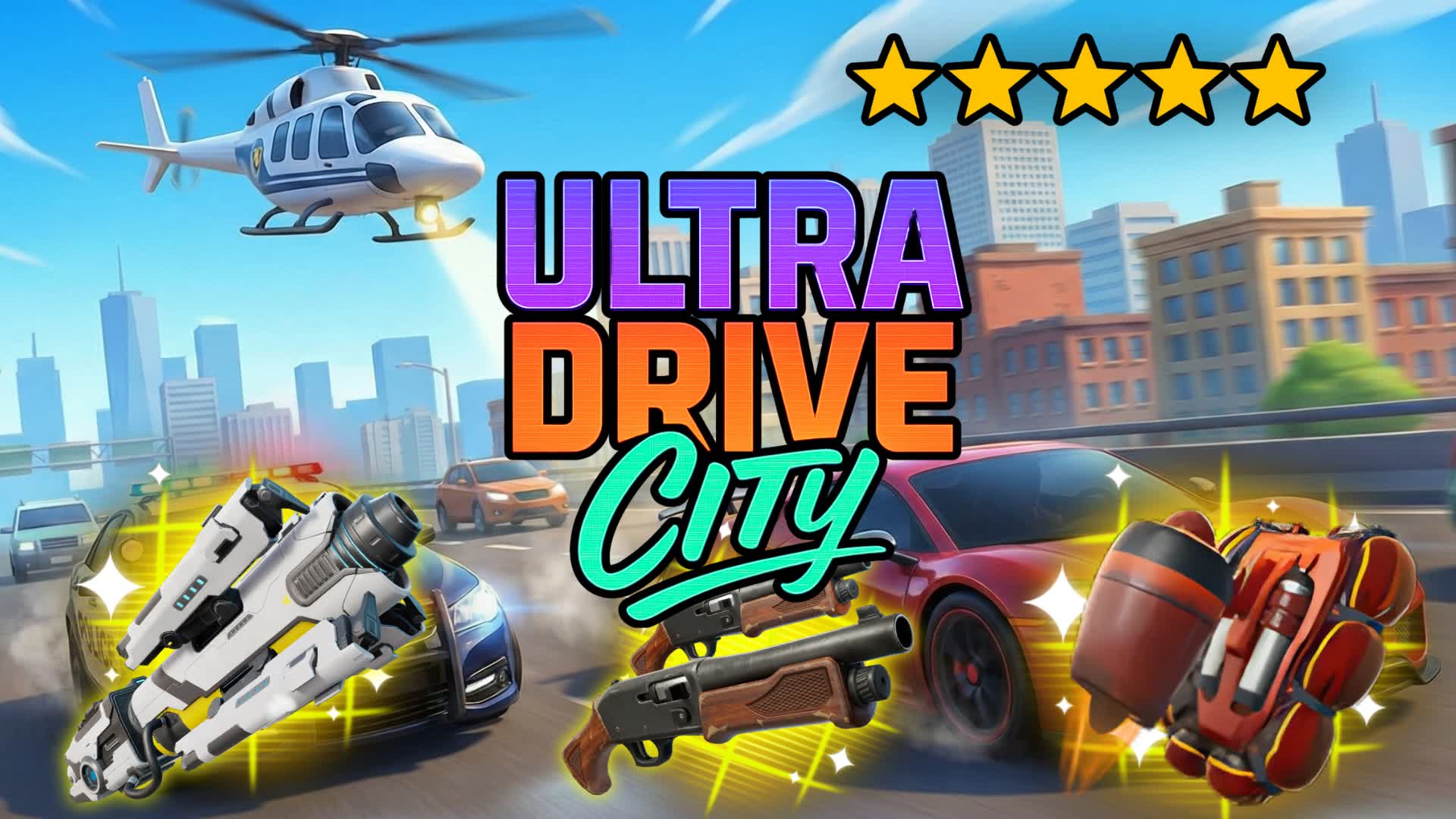 🚓 ULTRA DRIVE CITY 🏙️ ALL WEAPONS FFA