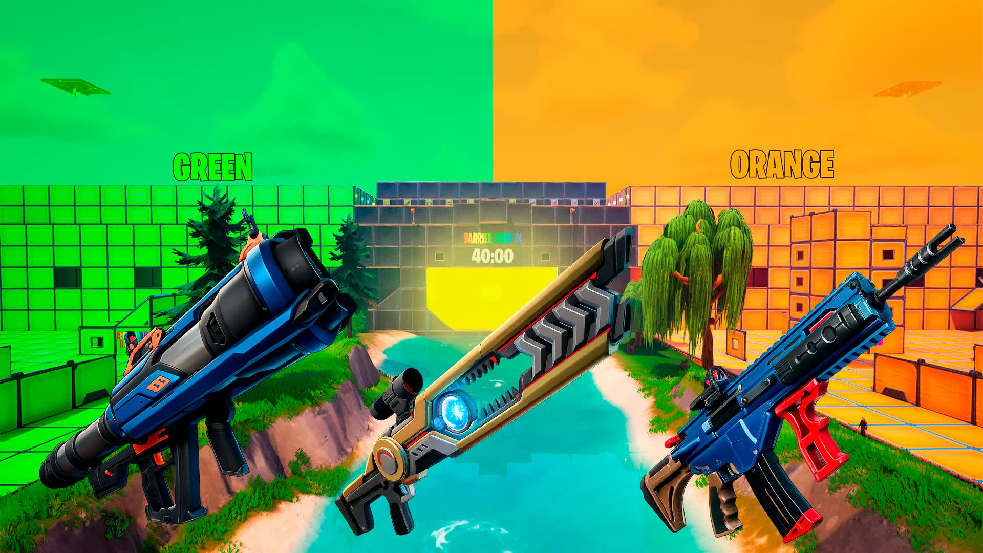 グリーン VS オレンジ RVB ゼロビルド
