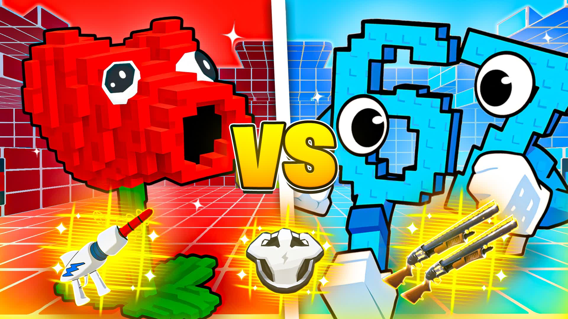 BRAINROT VS PLANTS RED VS BLUE 🔴🔵