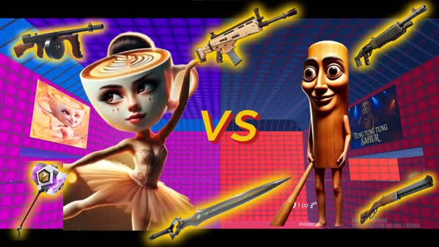 TUNG TUNG SAHUR VS BALLERINA CAPPUCCINA