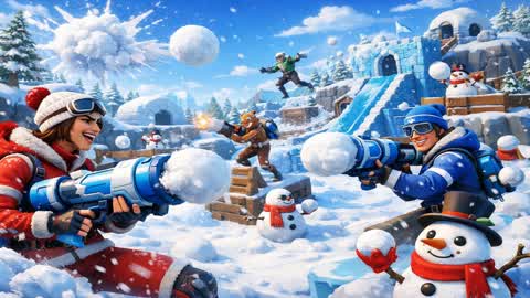 Snowballs battle