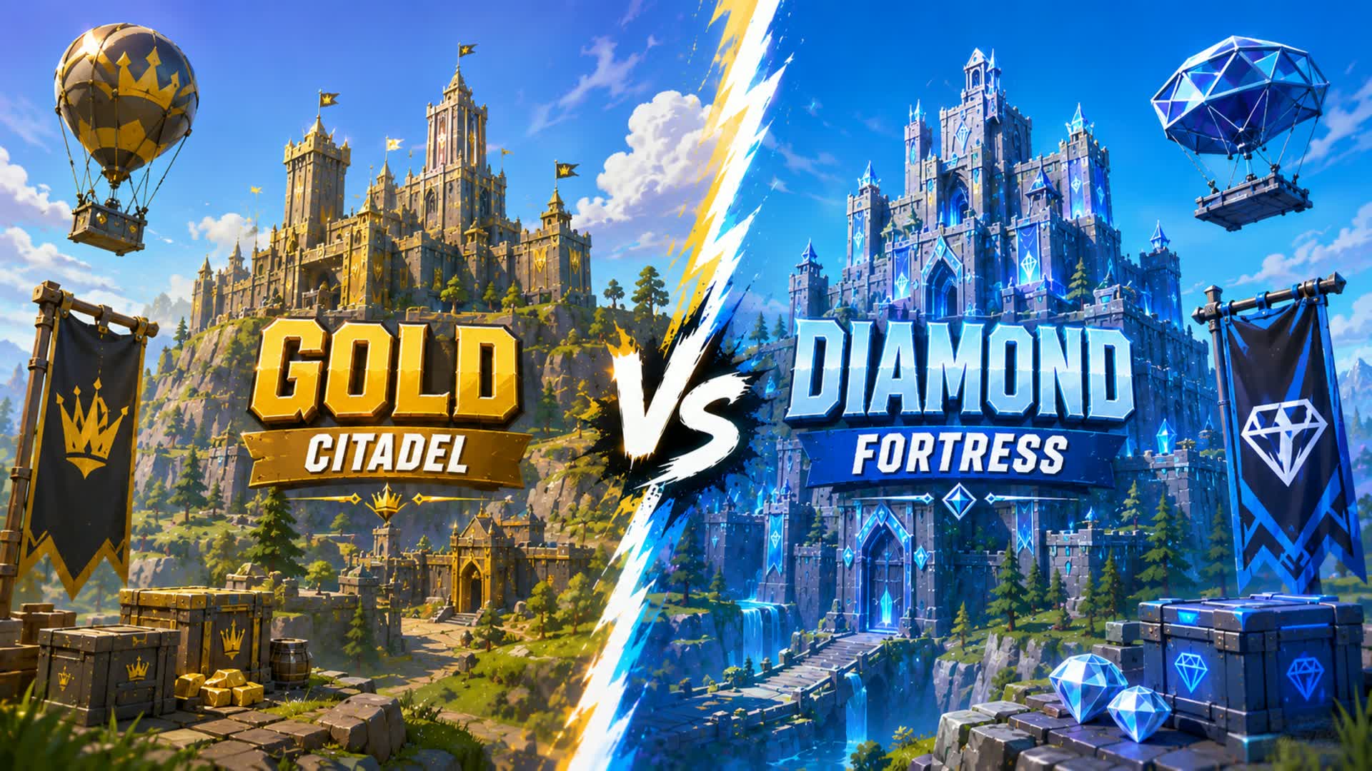 👑 GOLD CITADEL VS DIAMOND FORTRESS 💎