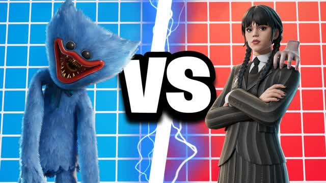 Huggy Wuggy vs Wednesday Red vs blue🔴🔵