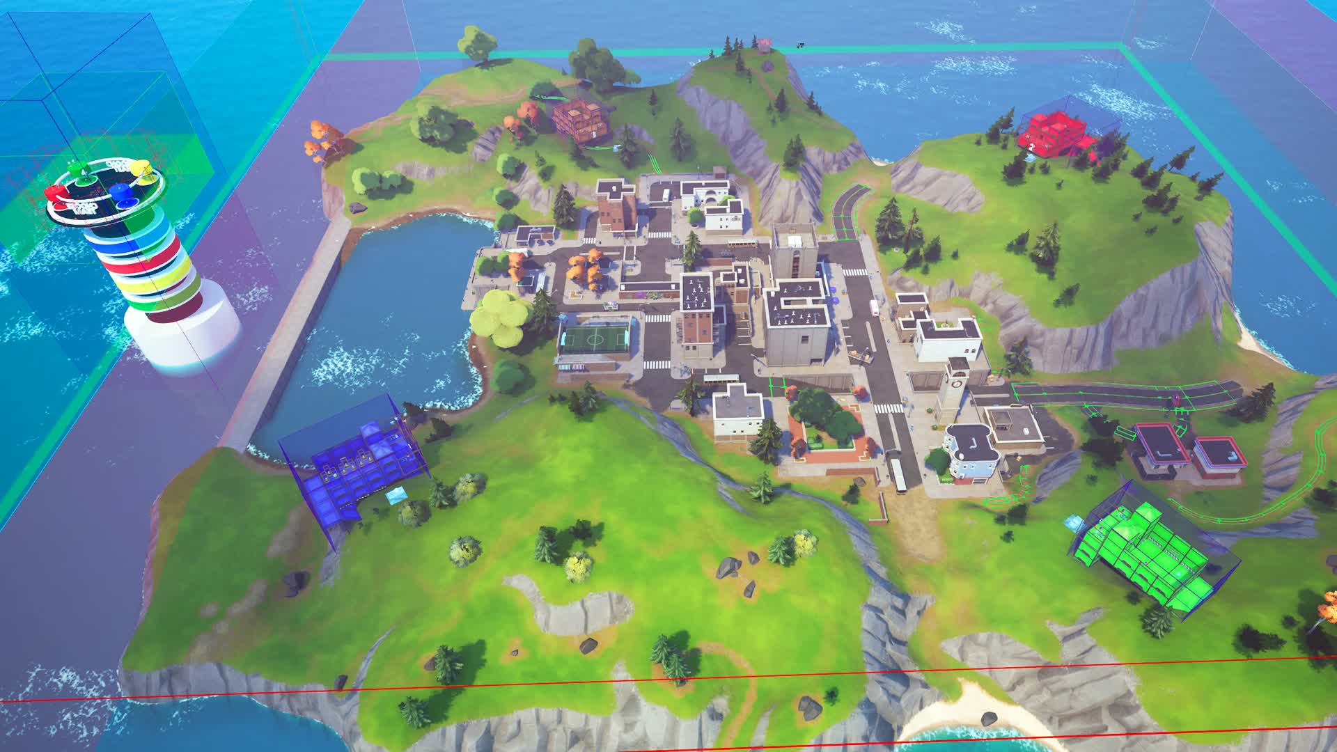 傾いた街の突撃