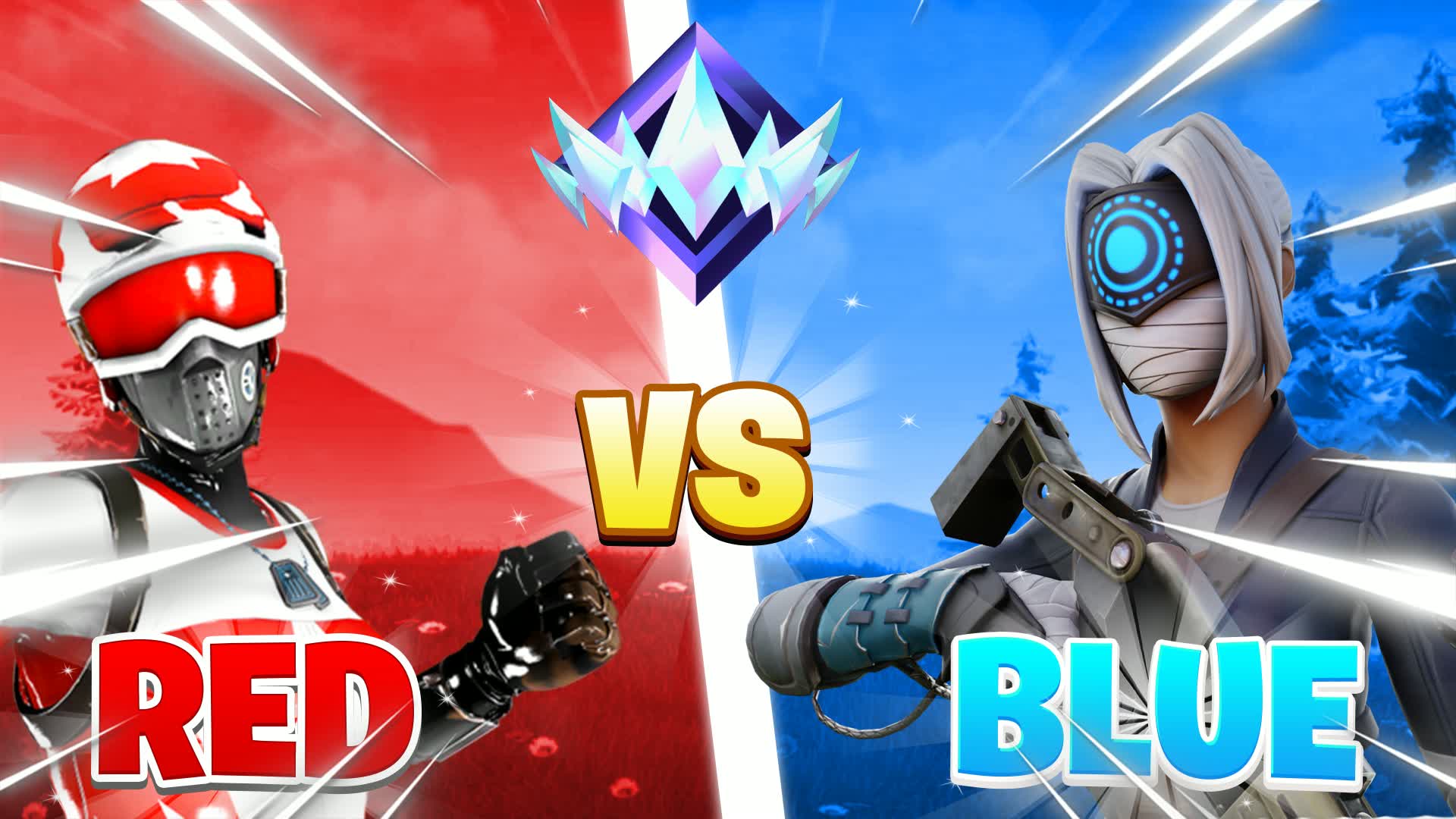 カオスレッド VS ブルー