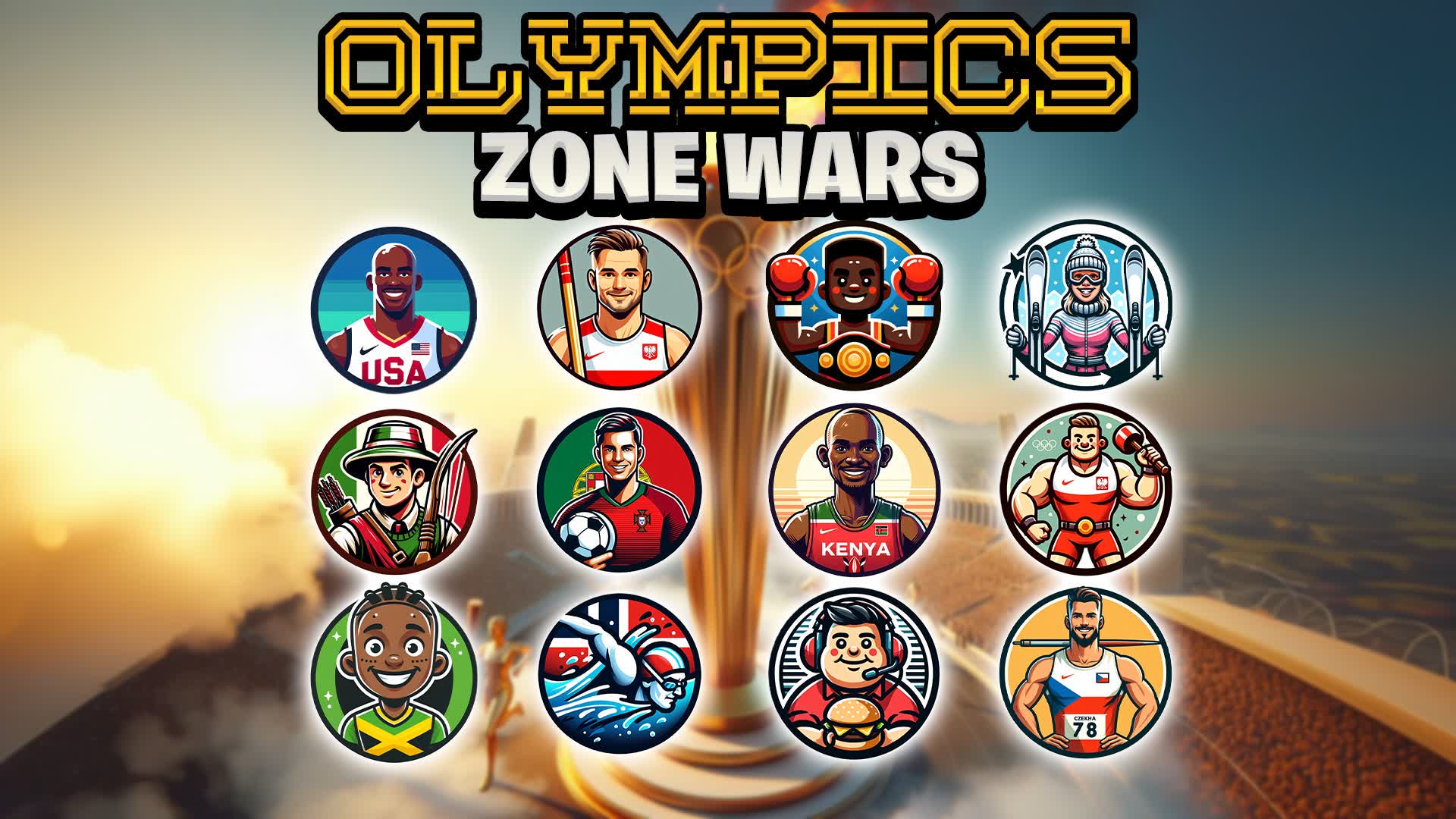 🏆 OLYMPICS ZONE WARS 🏆