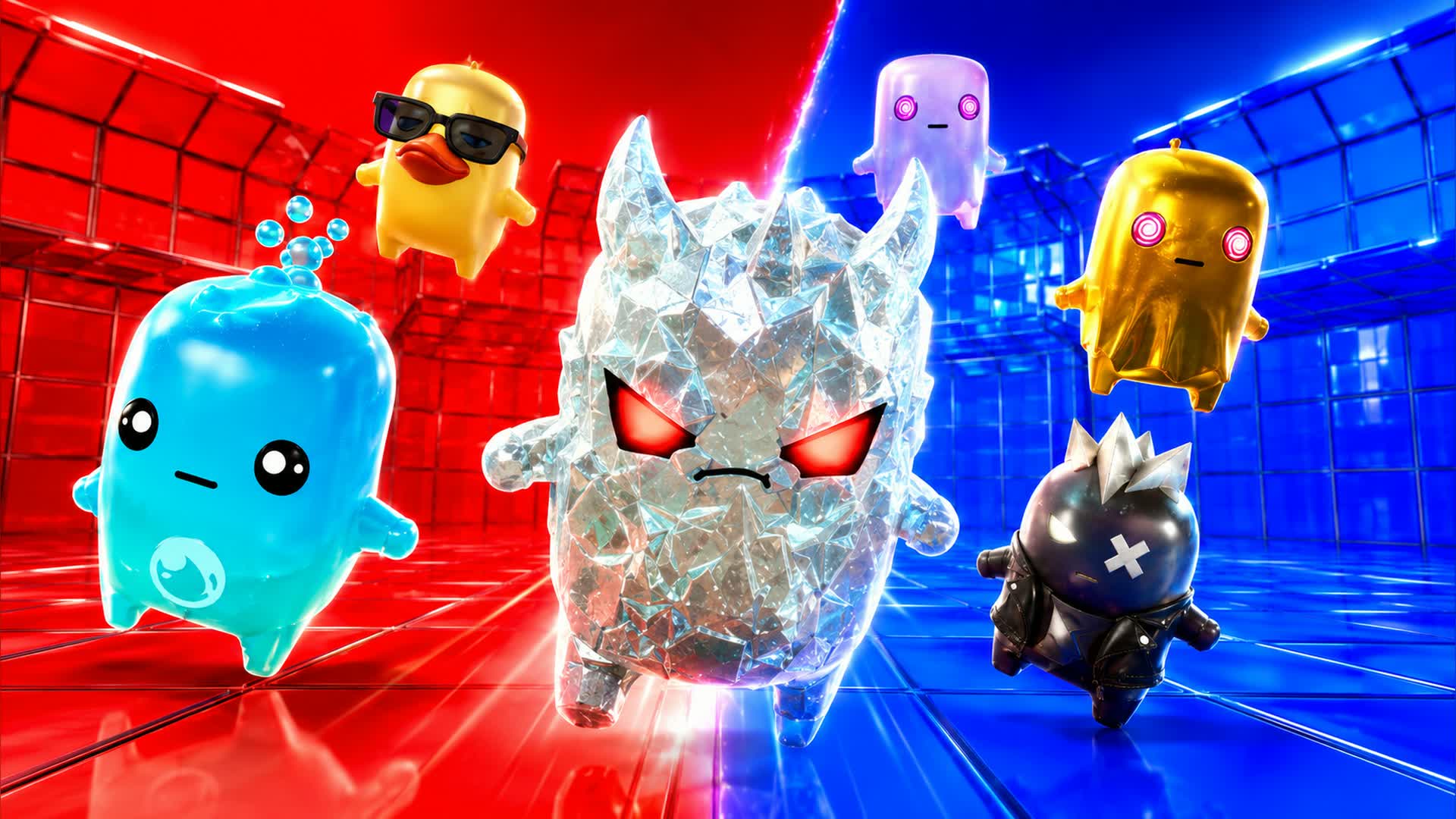 BLUE VS RED COMBAT GLOW 🔵🔴