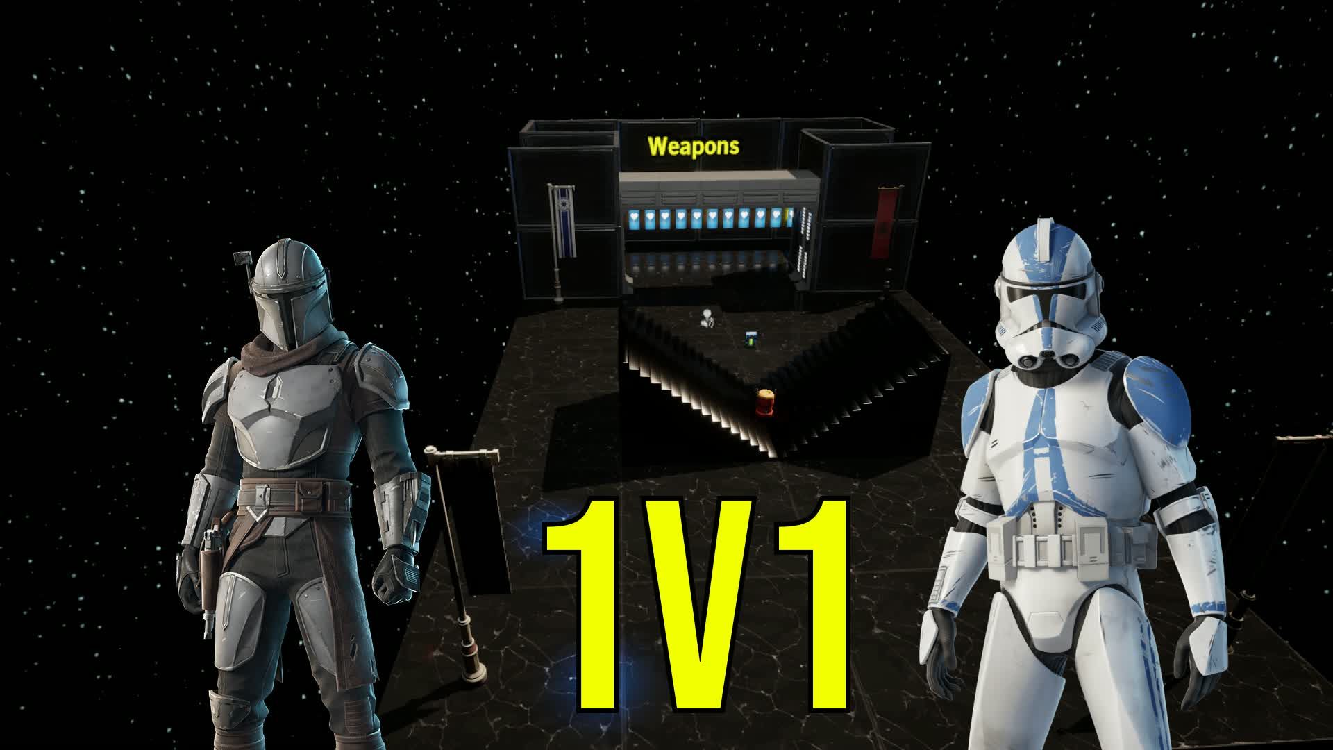 1v1 with every gun (Star wars mode)