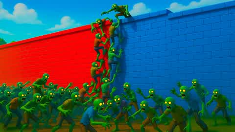 RED VS BLUE ZOMBIES 🔴🔵