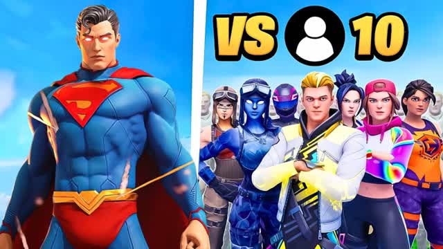 1 SUPERHERO VS 10 PLAYERS