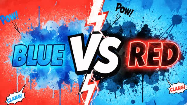 RED VS BLUE THE BEST MAP🔵🔴