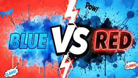 RED VS BLUE THE BEST MAP🔵🔴
