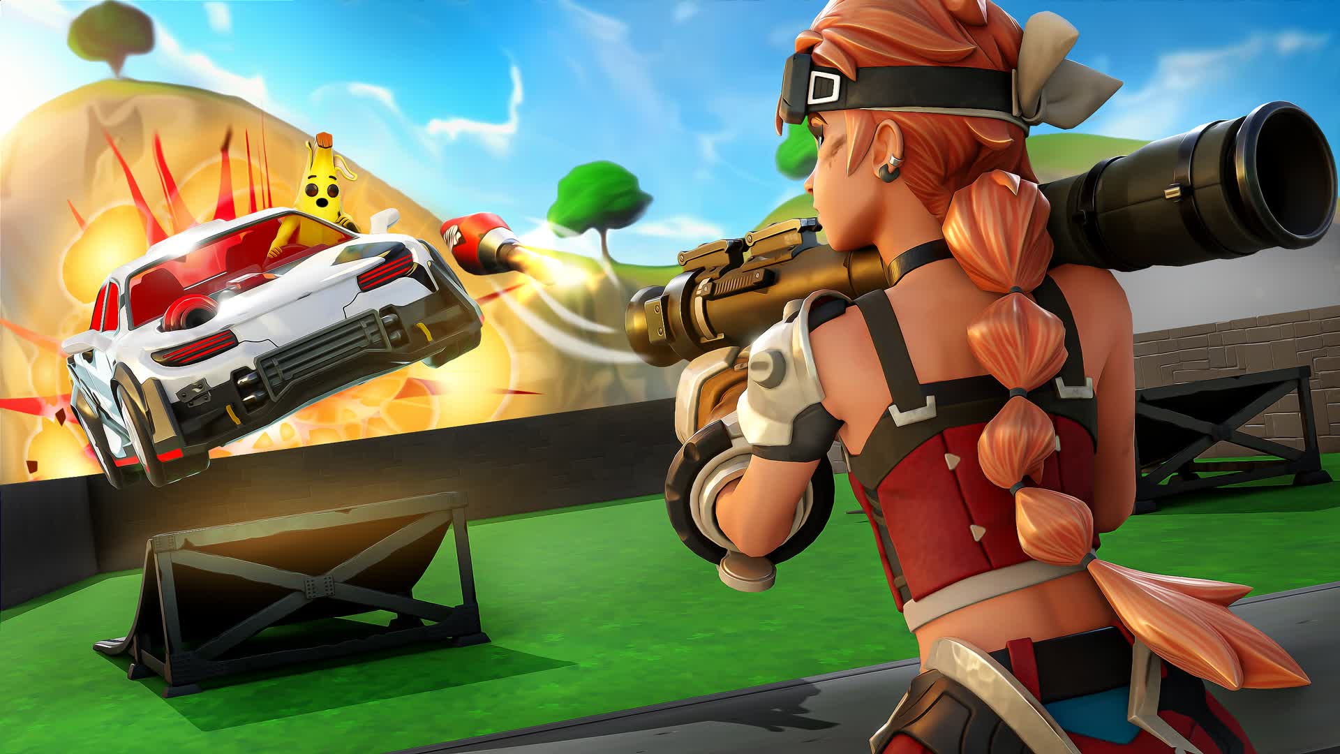 SUMMER ROCKETS VS CARS 584562819054 by 2xriot Fortnite Creative Map