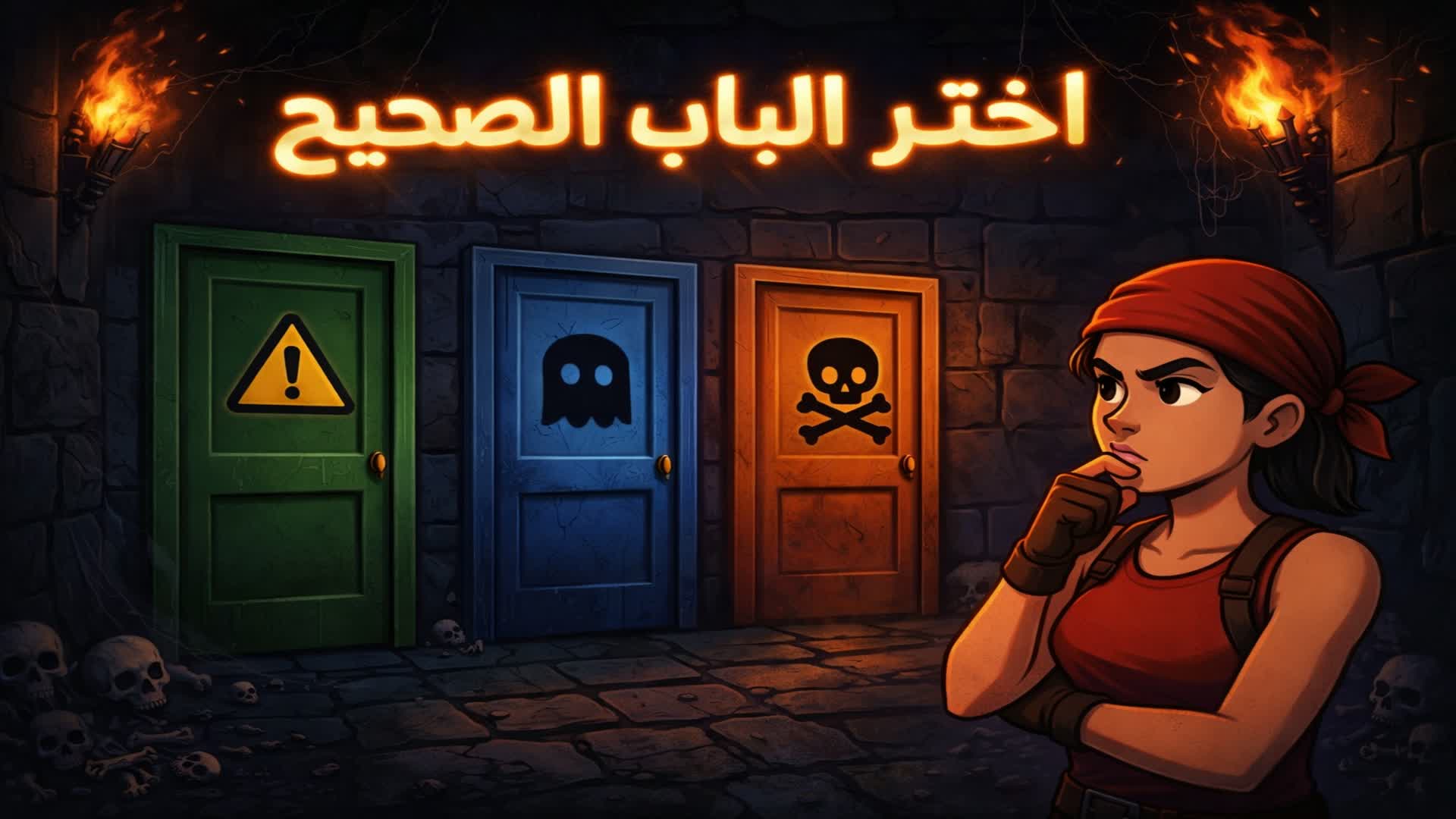 اختر الباب الصحيح