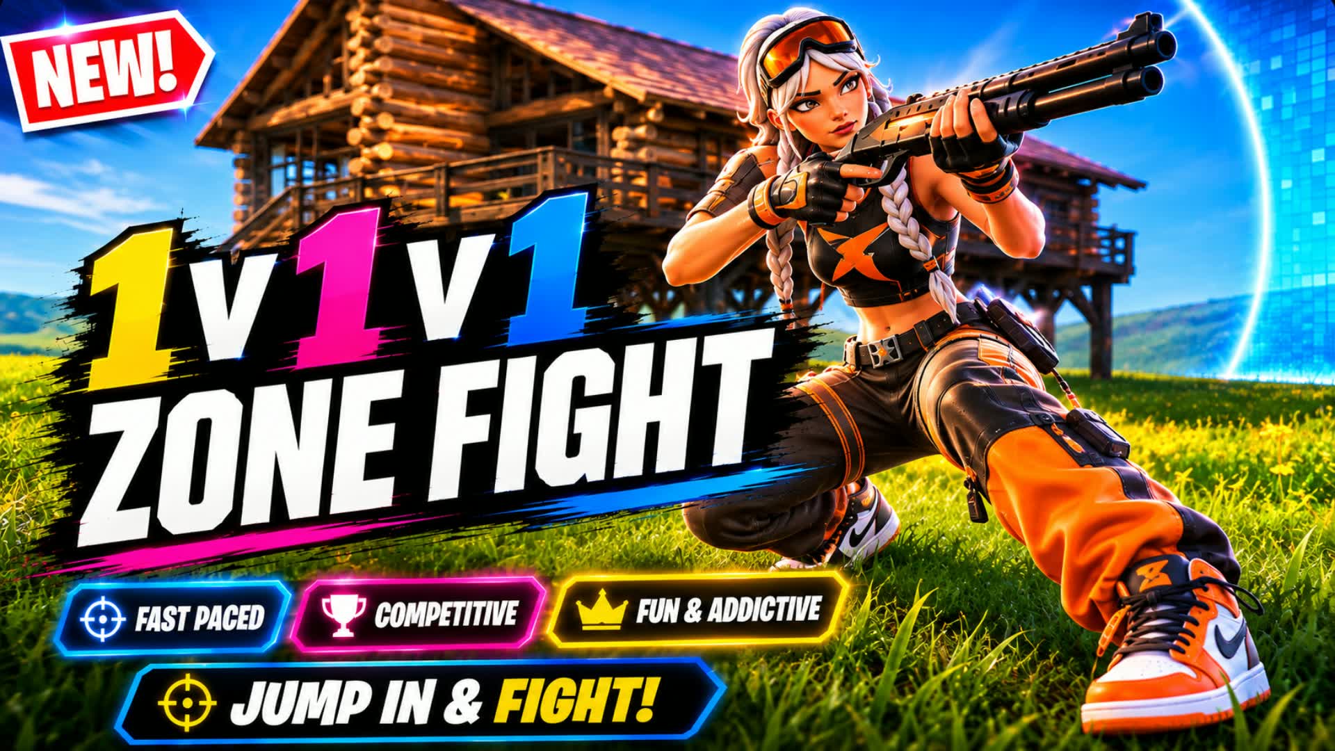 1V1V1 Zone Fight — Fortnite island 8287-6983-2915 by IWS-Studio