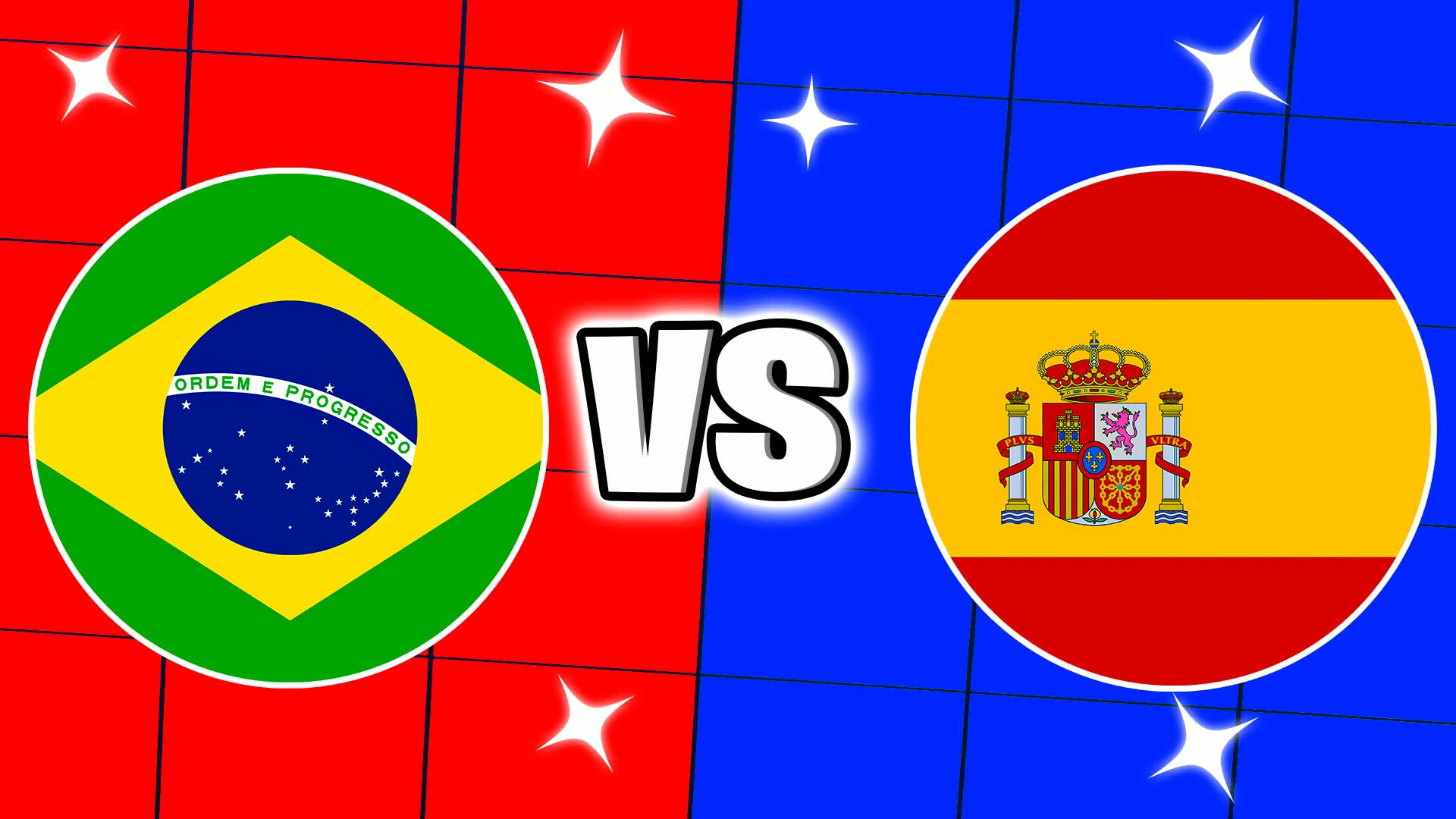 CRAZY SPAIN VS BRAZIL 🔴🔵 RED VS BLUE