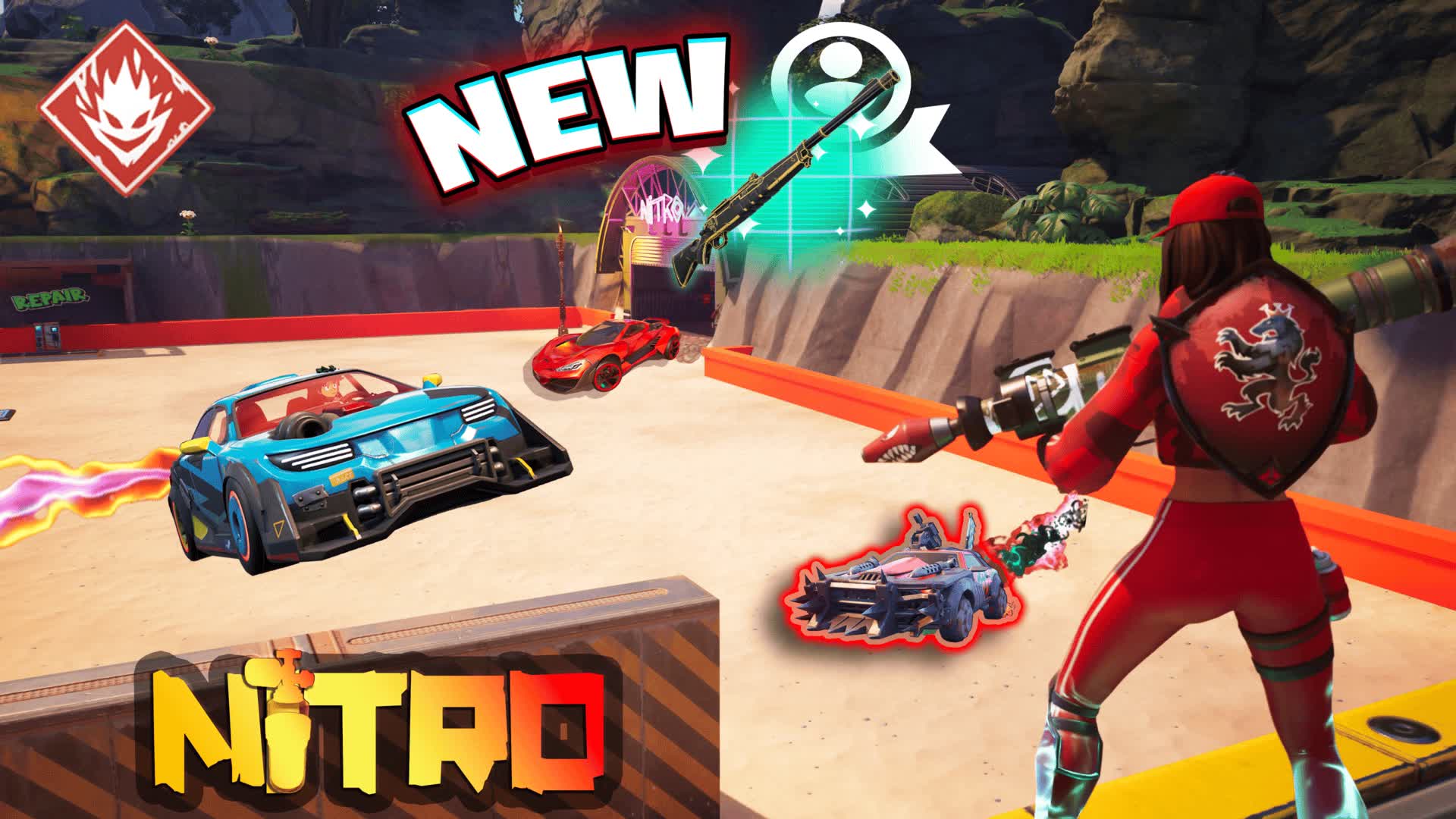 Nitro Rockets VS Cars 2567-6554-5811 من ابتكار alex-zerofive - Fortnite