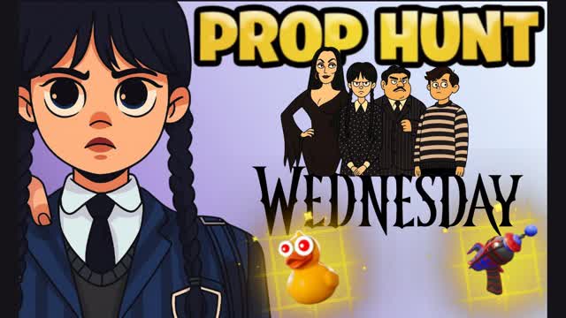 Prop Hunt  Wednesday and Family Addams