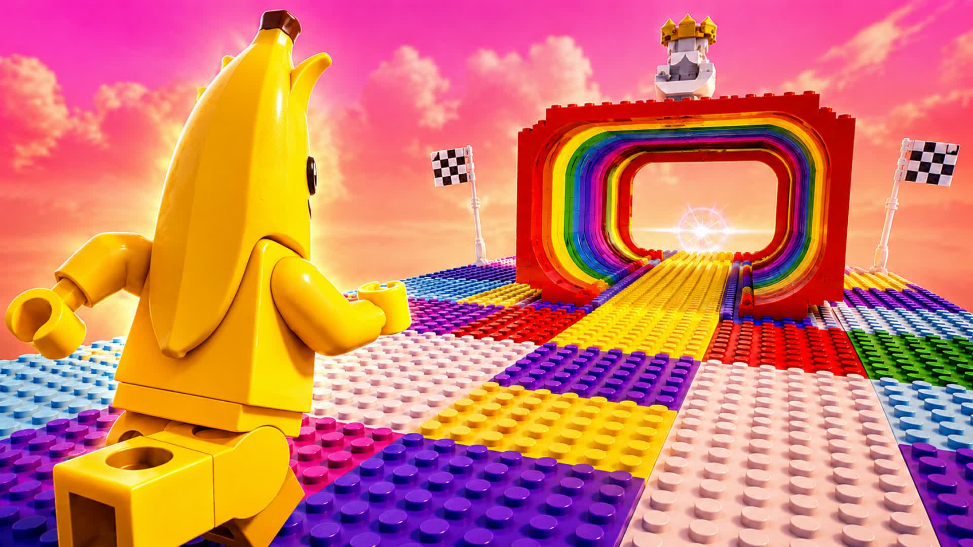中程度のレンガの障害物 コース スピードラン ⏱️🌈