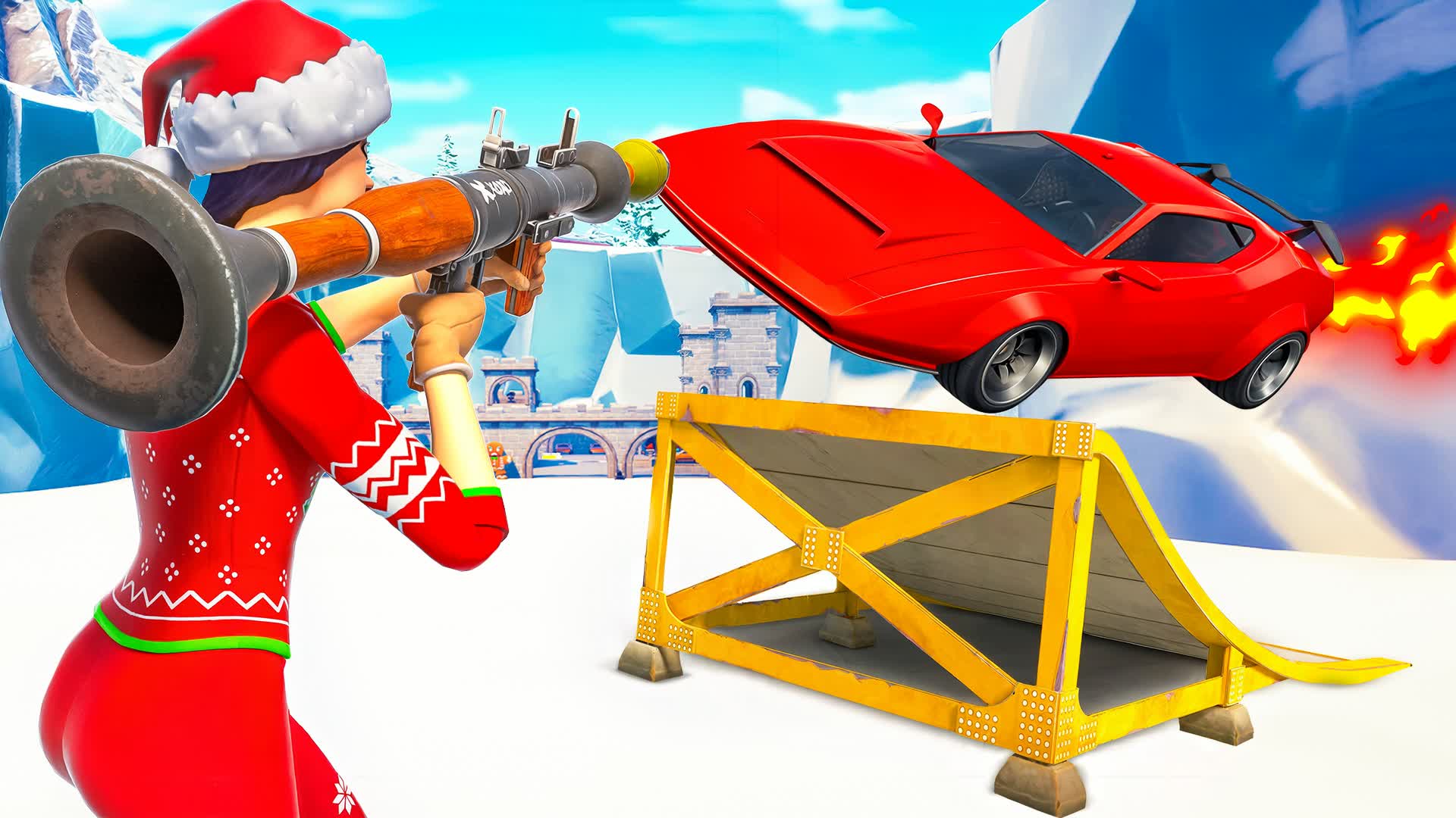 [📊] CRAZY ICE ROCKETS VS CARS CODE: 9585-2165-5606 | Fortnite Live Stats - fortnite