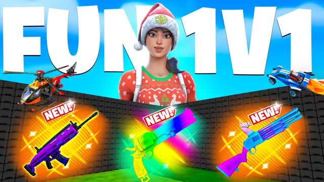 FUN 1V1 🎯 ALL GUNS & VEHICLES FFA