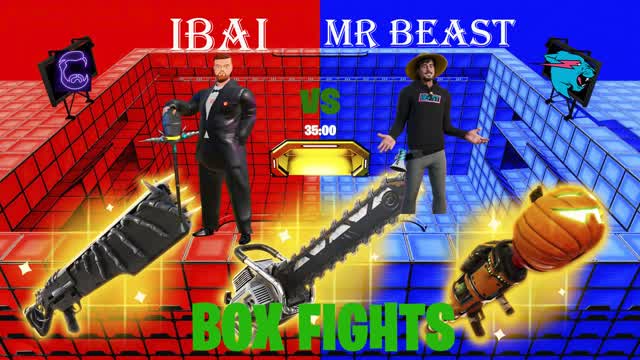 IBAI vs MR BEAST 🔵🔴 CRAZY RED vs BLUE