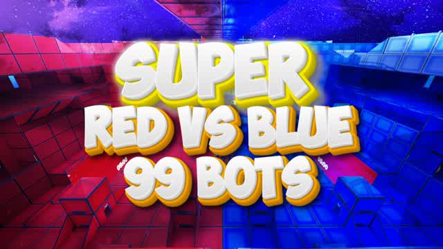 SUPER RED VS BLUE 99 BOTS BOT ROYALE