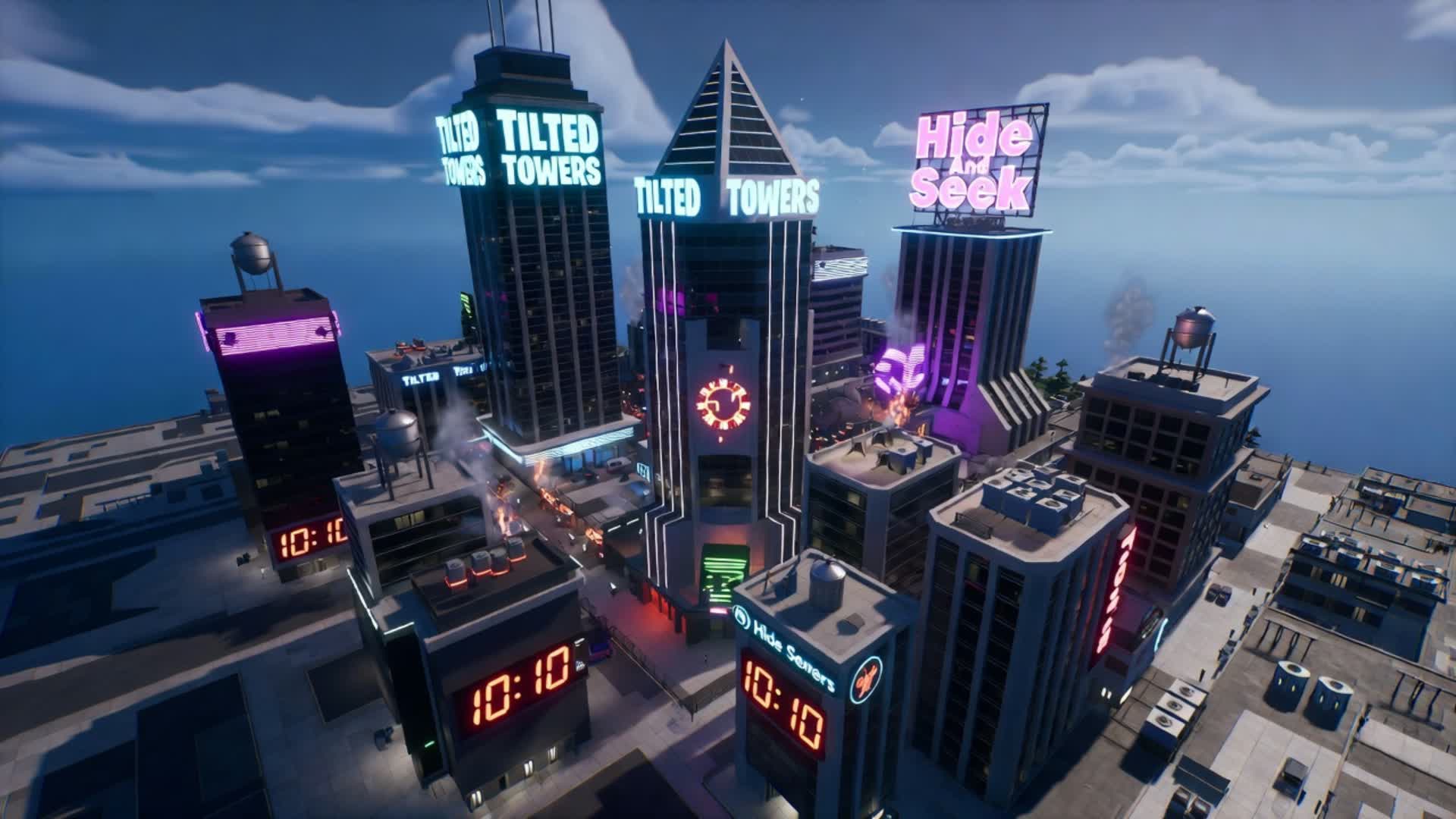 Hide And Seek Tilted Towers