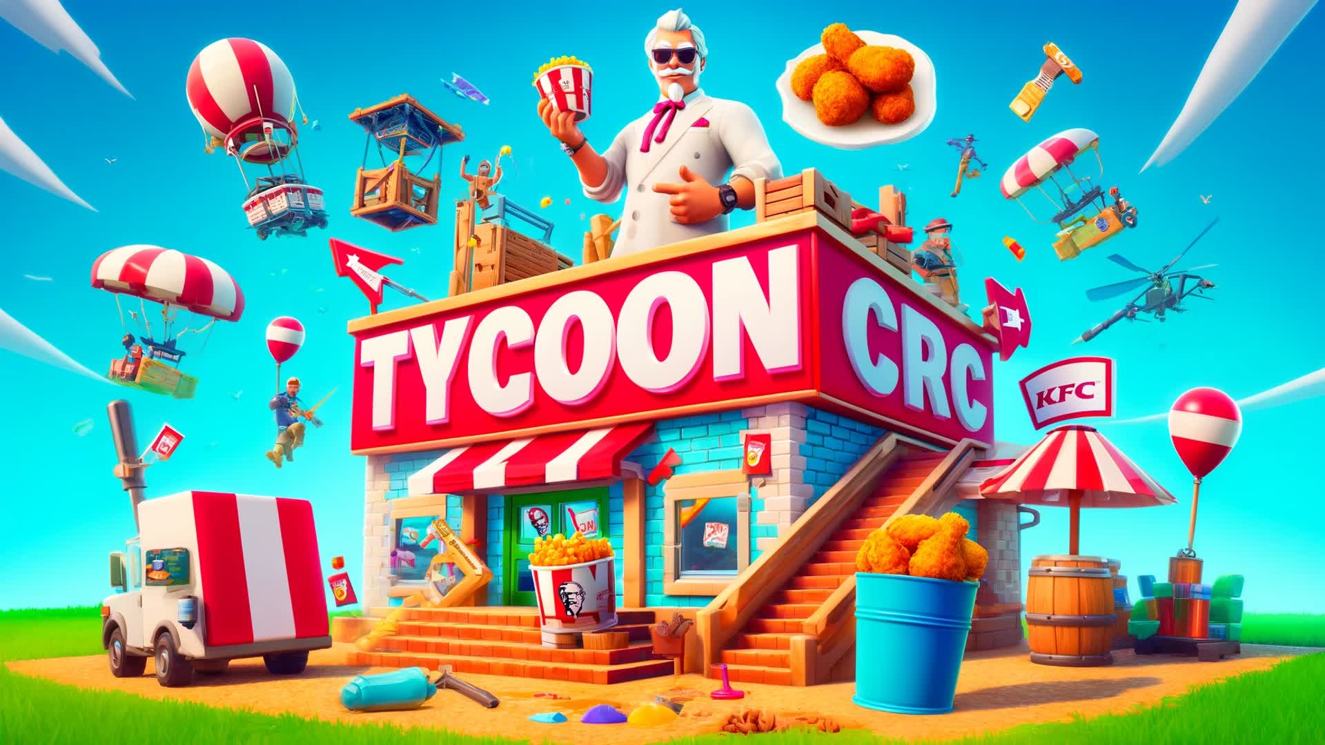 🍗KFC Tycoon🍗 175047754825 by sashi_xd Fortnite Creative Map Code