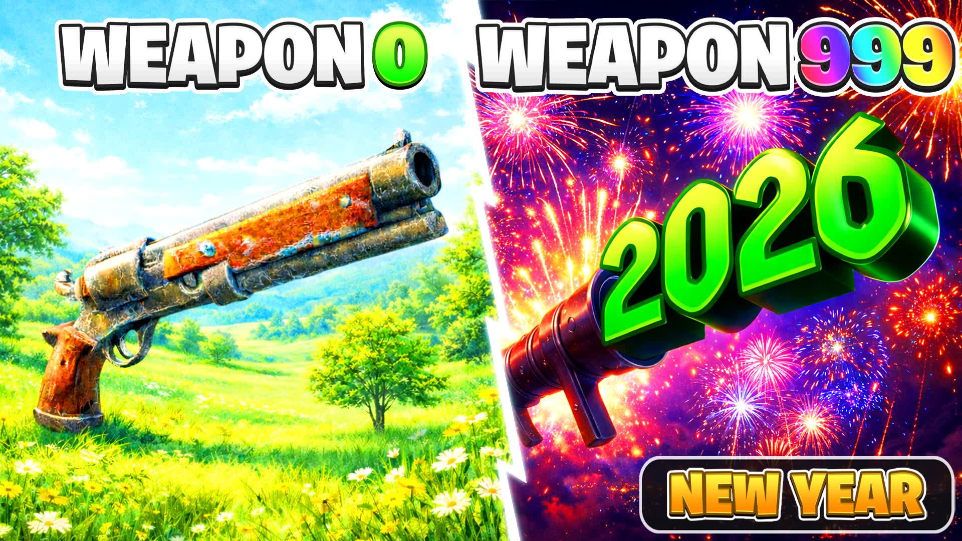 🎉 NEW YEAR 🎆 ONESHOT CHAOS ⭐️ GUN GAME