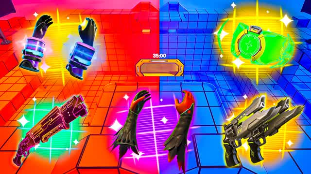 MIGHTY RED VS BLUE 🔴🔵 - ALL WEAPONS ⭐