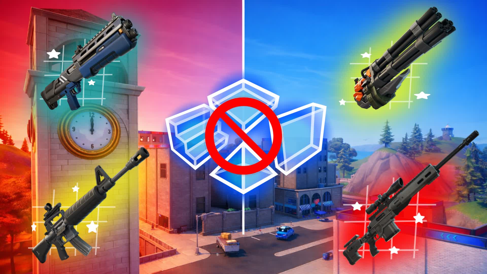 Tilted Red vs Blue (ZERO BUILDS)