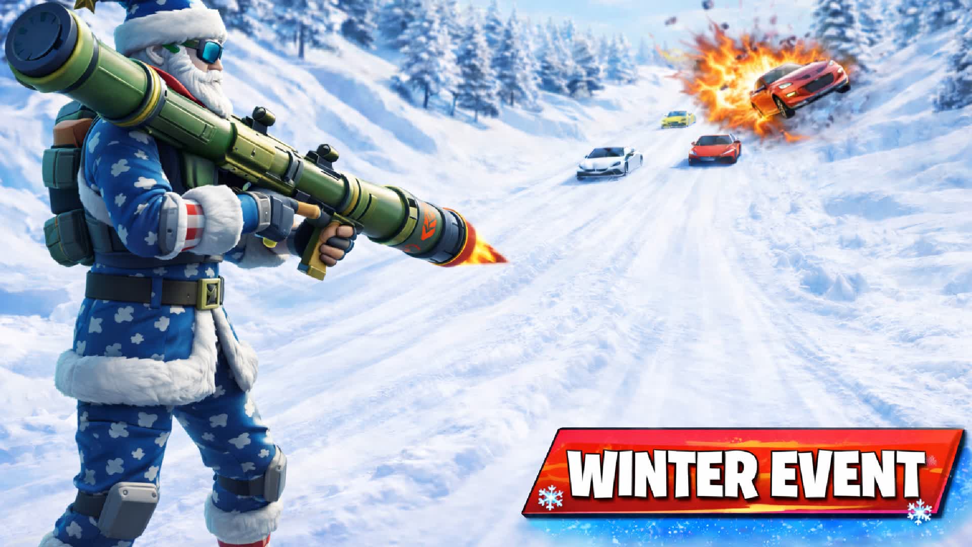 ❄️Winter RAMP💥Rocket vs Car 🚗