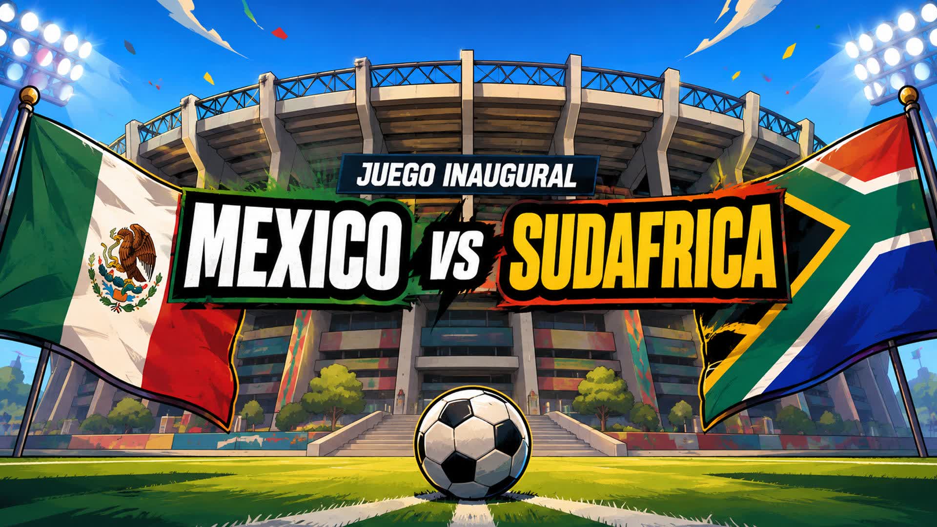 MEXICO vs SUDAFRICA INAUGURACIÓN MUNDIAL
