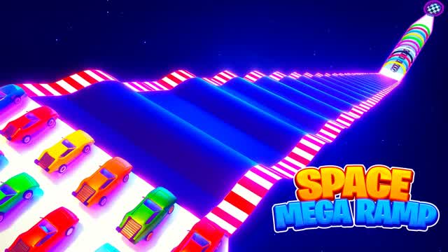 SPACE CARS MEGA RAMP 🛸