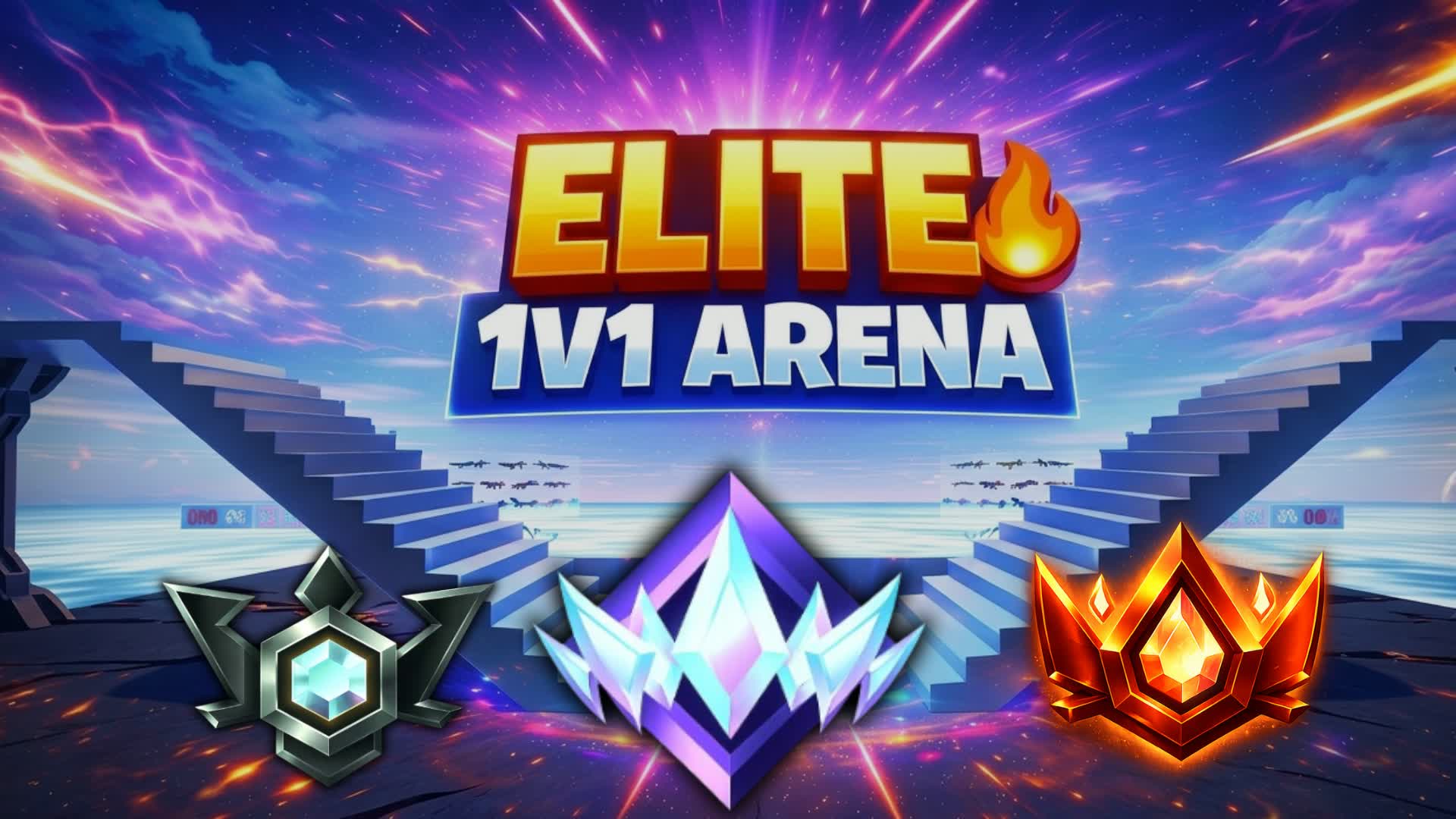 🔥エリート 1v1 アリーナ ランク🔥