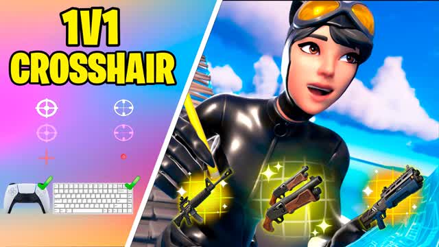 1V1 MAP {CROSSHAIRS} ALL GUNS ⭐️戦い