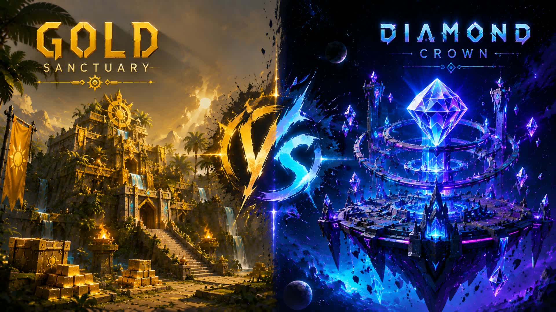 🌟 GOLD SANCTUARY VS DIAMOND CROWN 💎