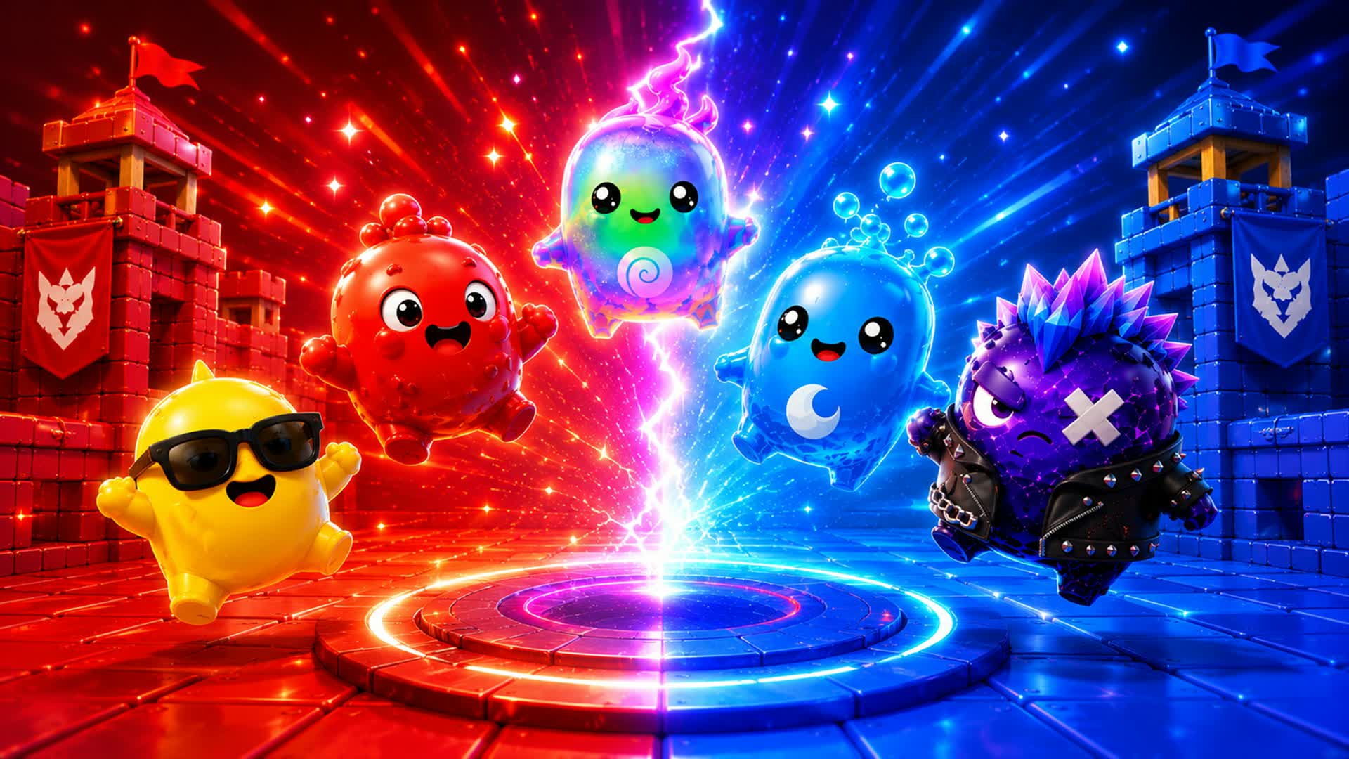 🌈 RED vs BLUE Victory Rush 🌈