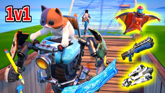 1v1 キットのタイマン場＆新武器、建築、アスレチック練習マップ