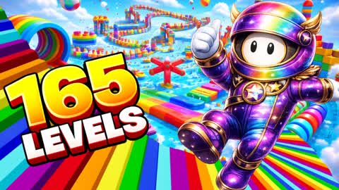 MAJESTIC 165+ FALL GUYS OBBY PARKOUR!😃