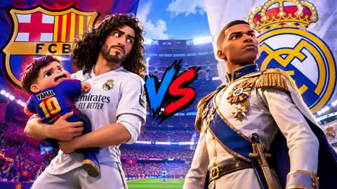 BARĂA vs MADRID YAMAL CUCURELLA MBAPPE