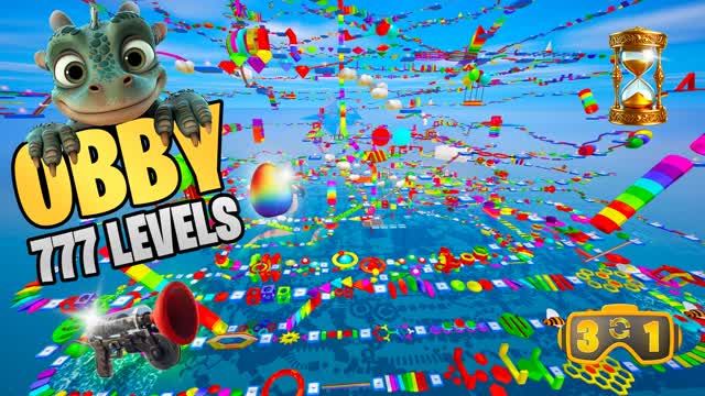 🐉 777 LEVELS OBBY DRAGON WORLD